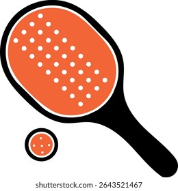 Uma ilustração vibrante e detalhada mostrando um pickleball, possivelmente com alavancas e outros elementos relacionados