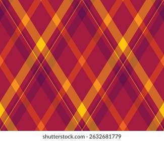 Vibrant diagonal plaid pattern in rich autumnal hues.  Perfect for textile design, fallthemed projects, or adding a touch of warmth and energy to your designs.