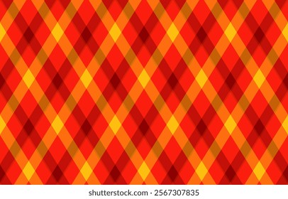 Vibrant diagonal plaid pattern in warm, autumnal hues.  Perfect for website backgrounds, textile designs, or any project needing a bold, energetic feel. Seamless repeat for easy application.