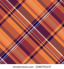 Vibrant diagonal plaid pattern in warm autumnal tones.  Perfect for textile design, website backgrounds, or fallthemed projects.