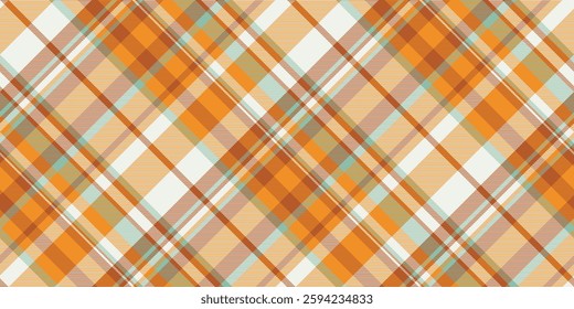 Vibrant diagonal plaid pattern in warm autumnal hues.  Perfect for textile design, website backgrounds, or seasonal branding.