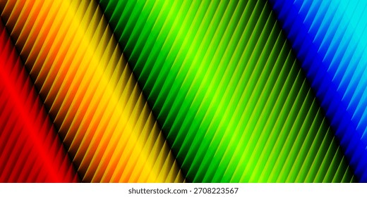 Lebendige diagonale Regenbogen Farbspektrum abstrakt gestreifte Hintergrund Muster