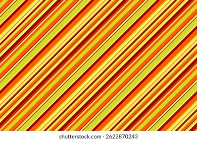Vibrant diagonal stripes in warm autumnal hues create a dynamic, seamless pattern.  Perfect for backgrounds, textiles, or website design, this image evokes feelings of warmth, energy, and fall.