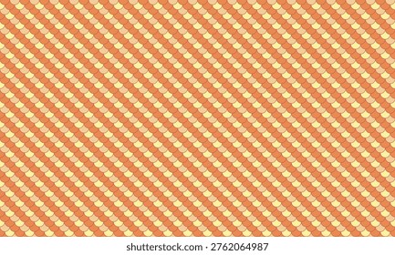 Vibrant diagonal stripes in warm orange and pale yellow create a cheerful, retroinspired pattern.