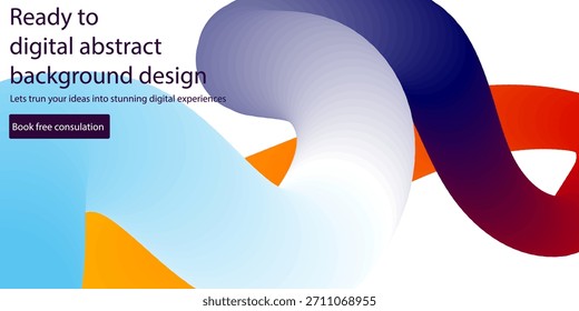 Lebhaftes digitales abstraktes Hintergrunddesign mit bunt fließenden Formen und Texturen