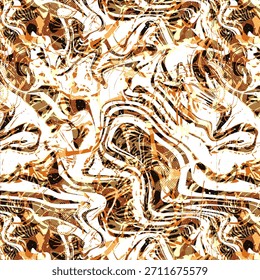 Vibrant digital abstract design featuring fluid shapes, bold color gradients, dynamic textures, and modern geometric elements, perfect for high-quality fabric printing and contemporary textile 