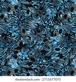 Design digital abstrato vibrante com formas fluidas, gradientes de cores dinâmicos e texturas artísticas modernas, ideal para impressão de tecido contemporâneo e aplicações têxteis de alta qualidade da moda 