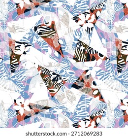 Diseño abstracto digital vibrante con Formas fluidas, Gradientes de colores llamativos y texturas dinámicas, ideal para la impresión de telas modernas, patrones de moda y estampados de alto impacto visual.