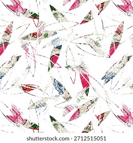 Design digital abstrato vibrante com formas fluidas, gradientes de cores arrojadas e texturas dinâmicas, ideal para impressão de tecido moderno e aplicações têxteis versáteis em mercados criativos.