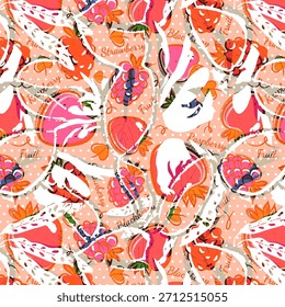 Vibrant digital abstract design featuring fluid shapes, bold color gradients, and dynamic textures, ideal for modern fabric printing and versatile textile applications on creative marketplaces.