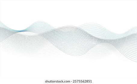  A vibrant digital abstract pattern with smooth, smooth flowing wave lines dynamic blue purple pink gradient isolated on transparent background