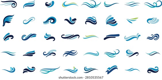 Vibrant digital art showcasing dynamic abstract swirling patterns in glowing blue and white fluid motion design elements.
