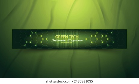 vibrant digital banner showcases tech light effects, Abstract innovation, internet networks, lines dots connection, AI big data, seamless connections. Vector illustration.