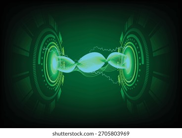 Las vibrantes ondas digitales con flujo de energía crean una atmósfera futurista en este diseño abstracto, perfecto para temas de tecnología, fondos y proyectos creativos.
