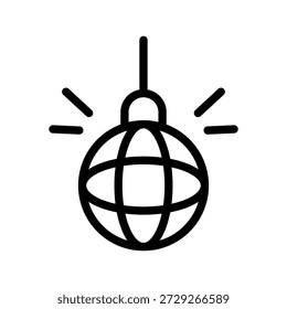 Icono vibrante de la bola del disco fijado para el diseño del partido, los acontecimientos del baile, la vida nocturna, y los gráficos de la celebración
