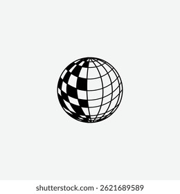 Elemento gráfico vibrante de la esfera del disco para las celebraciones de la diversión
