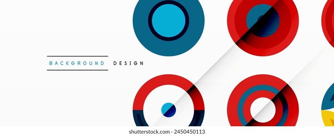 A vibrant display of colorful circles on a white background, creating an electric blue pattern. This artistic design showcases the beauty of visual arts and graphics