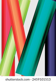 A vibrant display of colorful pencils stacked in a rectangular pattern, showcasing tints and shades including magenta and electric blue, making them perfect for art and font designs