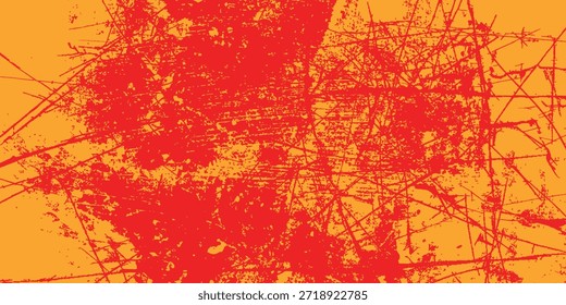 Vibrante textura angustiada naranja-roja con líneas raspadas y efectos de superficie arenosos. Ideal para fondos abstractos, superposiciones y Diseño gráfico moderno.Eps10