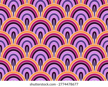 Vibrant dragon skin scale vector endless pattern. Cheerful snakeskin texture. Textile dragon squama print. Simple animal squama background. Asian traditional motif.
