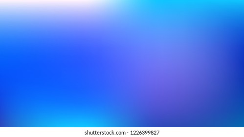 Vibrant Dreamy Purple Blue Gradient Vector Background. Sunrise, Sunset, Sky, Water Color Overlay Neon Design Element. Dreamy Unfocussed Holograph Luxury Texture. Minimal Paper Tech Digital Gradient
