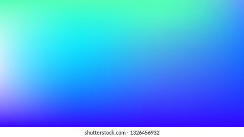 Vibrant Dreamy Purple Blue Gradient Vector Background. Sunrise, Sunset, Sky, Water Color Overlay Neon Design Element. Luxury Dreamy Holograph Unfocussed Texture. Minimal Tech Color Digital Gradient