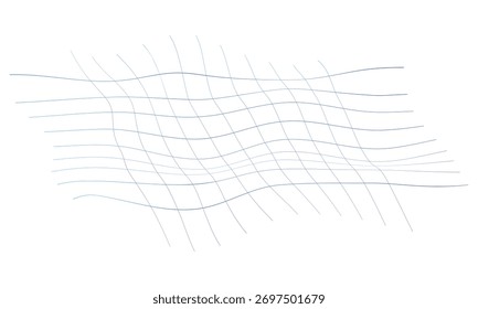 Um plano de fundo abstrato dinâmico e vibrante com numerosas linhas onduladas horizontais que fazem a transição de cor do azul claro para o azul profundo