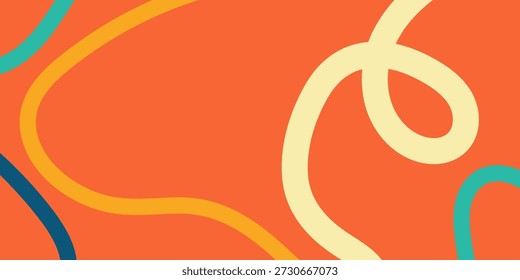Vibrant and dynamic abstract background with flowing colorful lines creating a lively graphic design