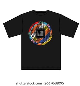 Un diseño de patrones de moda vibrante y dinámico, probablemente con Formas abstractas y colores llamativos, perfecto para crear prendas de vestir elegantes y Elementos de Diseño gráfico.