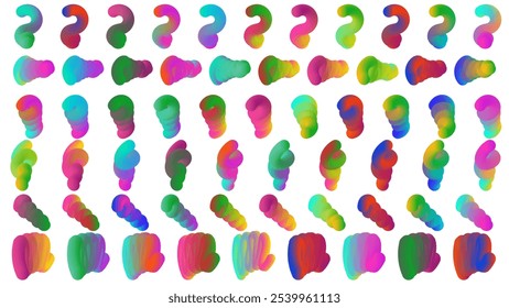 Vibrant Dynamic Gradient Vector Set