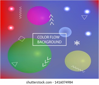 Vibrant dynamic texture template. Vector illustration invite. Strange splash and spreading spot. Blue original dynamic texture as a psychedelic work of art.