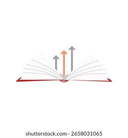 Um visual vibrante e dinâmico representando a expansão do conhecimento e das ideias, apresentando crescimento, aprendizado e inovação com elementos abstratos coloridos e tipografia.