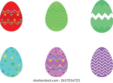Vibrant Easter Egg Clipart Set for Spring Crafts and Digital Designs