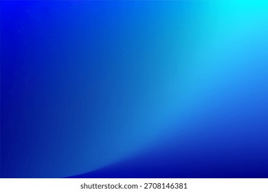 Vibrant electric blue gradient background with cyan corner light. Smooth digital abstract texture for technology and modern concepts