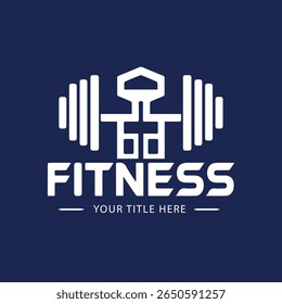 A vibrant and energetic fitness logo