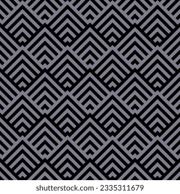 Vibrant ethnic zigzag textiles: double herringbone pattern on black white background perfect for fashion, interiors,crafts.Exquisite geometric fibers: ethnic double herringbone zigzag design