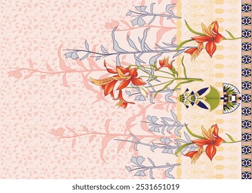 Vibrant Exotic Floral Patterns in Seamless Designs, Perfect for Multicolor Textiles.