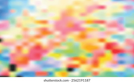 A vibrant explosion of colorful abstract patterns blending warm and cool tones, creating a lively and dynamic artistic composition. Perfect for creative projects