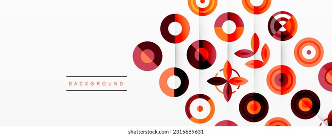 Vibrant and eye-catching vector background featuring a grid of colorful circles arranged in a patterned composition, perfect for modern and trendy designs