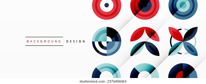 Vibrant and eye-catching vector background featuring a grid of colorful circles arranged in a patterned composition, perfect for modern and trendy designs