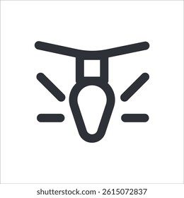 A vibrant and festive icon representing a party lamp, perfect for party-related designs or event planning themes.
