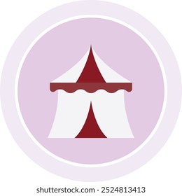 Vibrant Festivity Camp Icon Representing Outdoor Celebrations, Gatherings, and Joyful Events, Perfect for Highlighting Campsite Activities, Community Bonding, and Nature Adventures