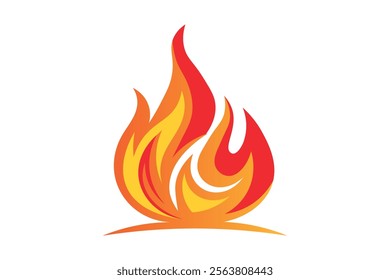 Vibrant Fire Hot Heat Flame Burn Vector Design for Event Posters, Fire flame, Burning fire, Blazing, Fire graphic, Heat illustration, Creative flames, Flame shape