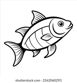 Vibrant Fish Vector Art Perfect for Any Creative Project