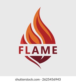 Vibrant Flame Icon – Dynamic Fire Symbol for Energy and Power Branding