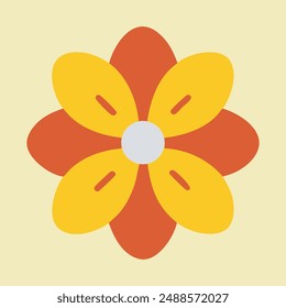 Vibrant Flower Bloom Vector Illustration.