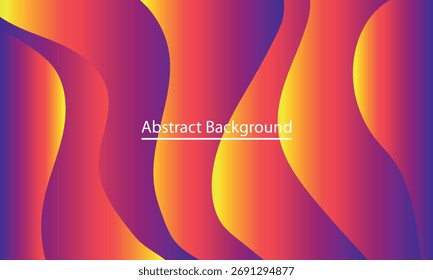 Design de fundo abstrato gradiente de ondas de fluxo vibrantes