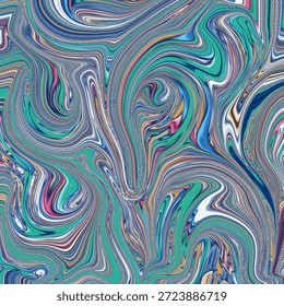 Fondo de remolino abstracto fluido vibrante con movimiento dinámico, ondas de mármol coloridas, textura energética, arte visual digital moderno.