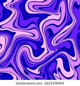 Um fundo vibrante e fluido com espirros hipnóticos de azul e roxo.