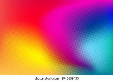 vibrant fluid colorful background halftone vector